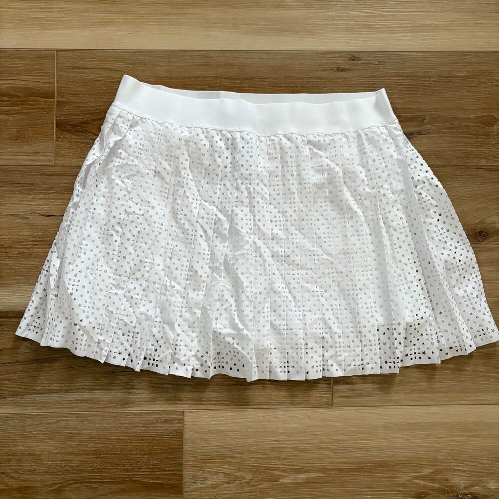 Greyson Laser Cut Leo Skirt Skort White XL